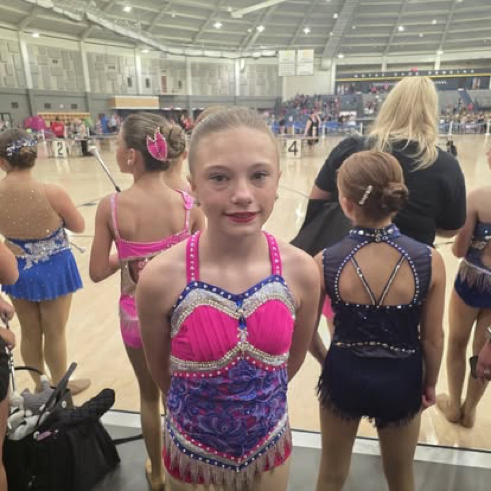 Spirit Baton twirler ready to compete