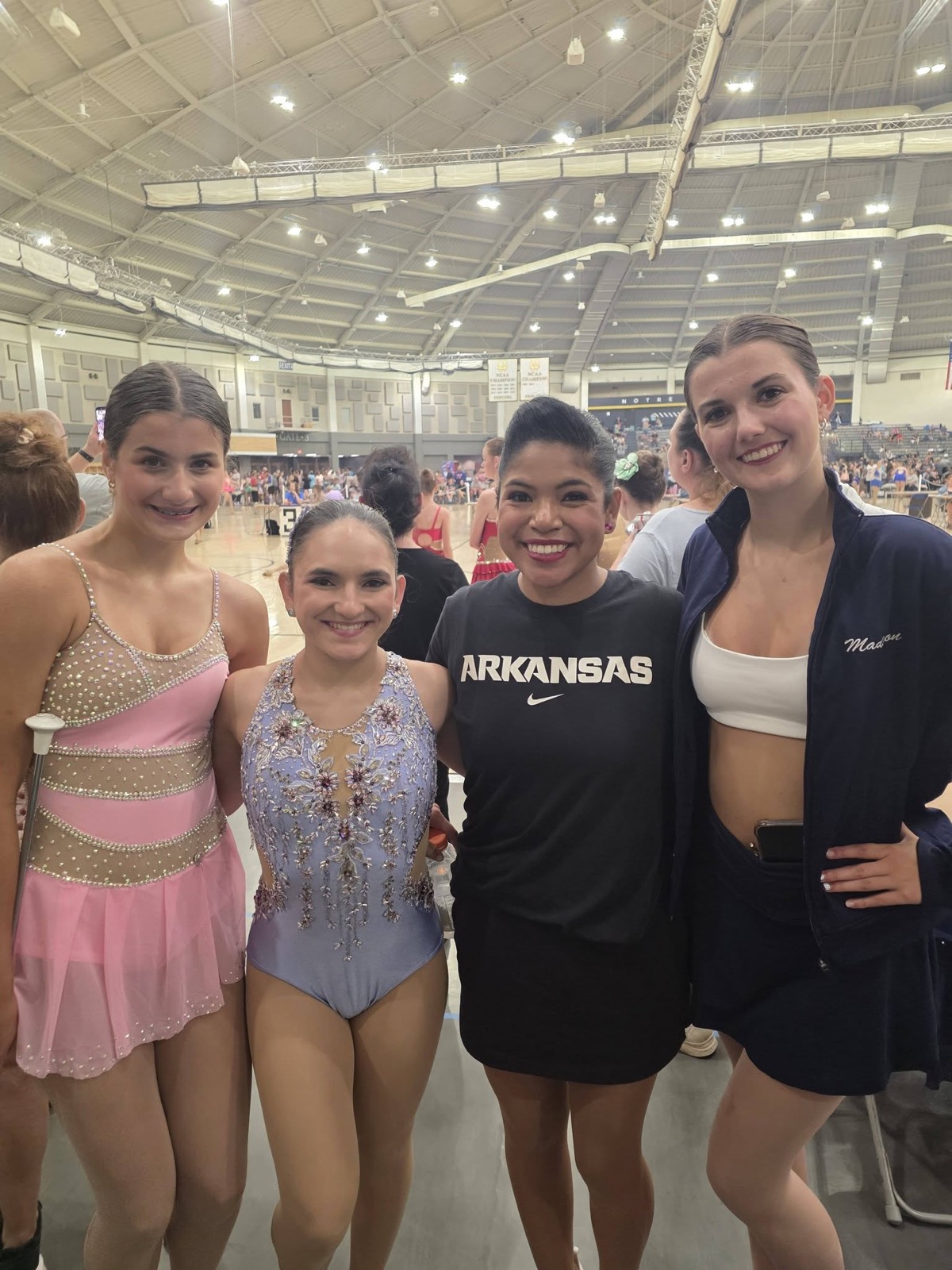 Spirit Baton twirlers at a competition