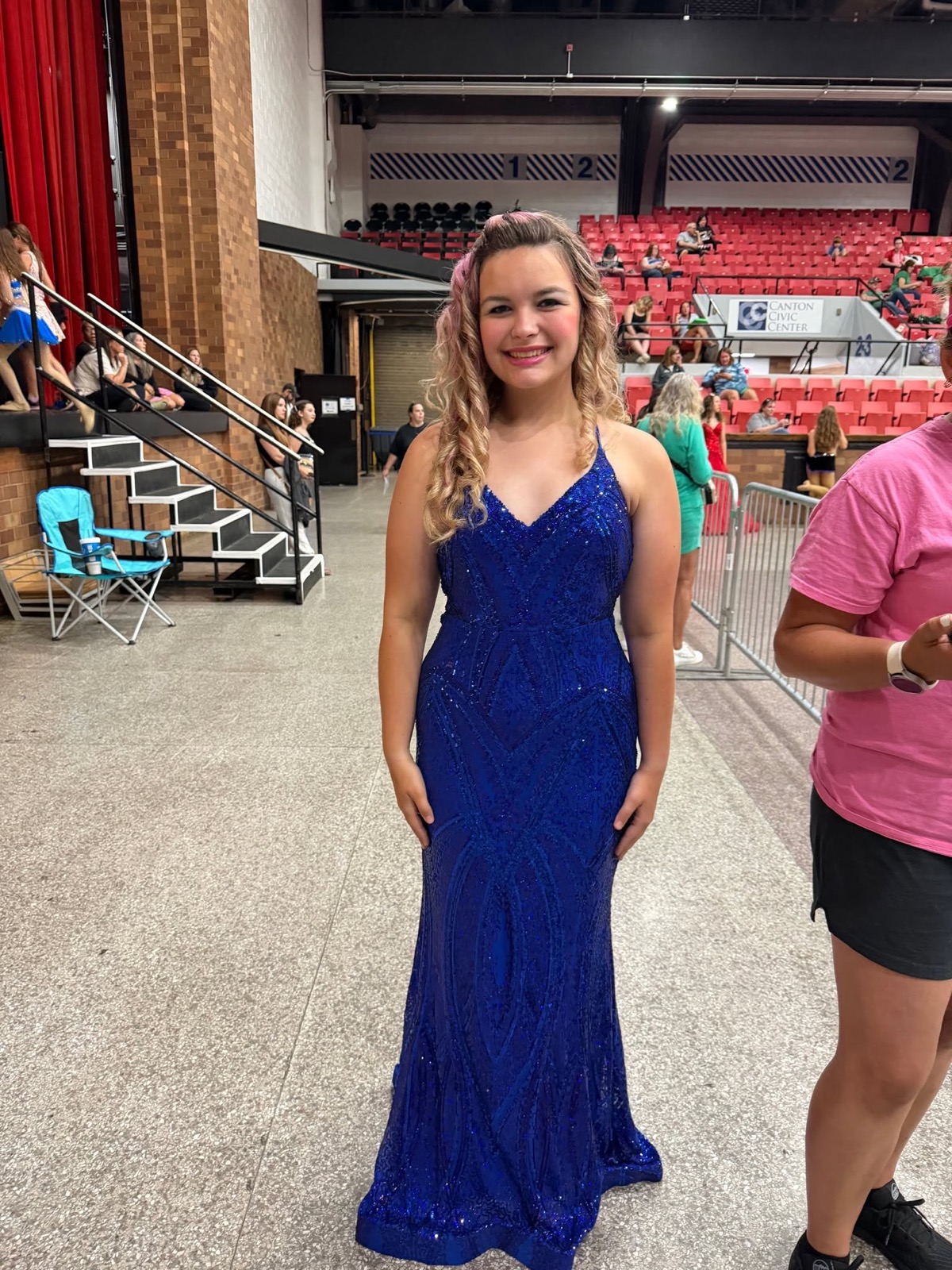 Spirit Baton twirler at the Canton competition